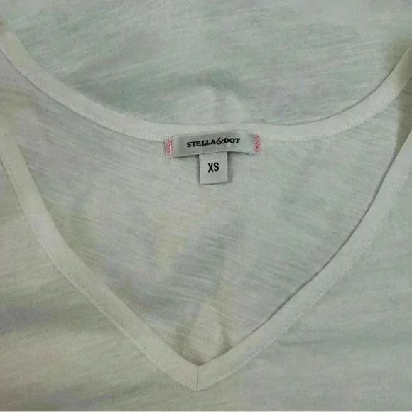 Stella & Dot Fringe Hem T-Shirt - Picture 5 of 5